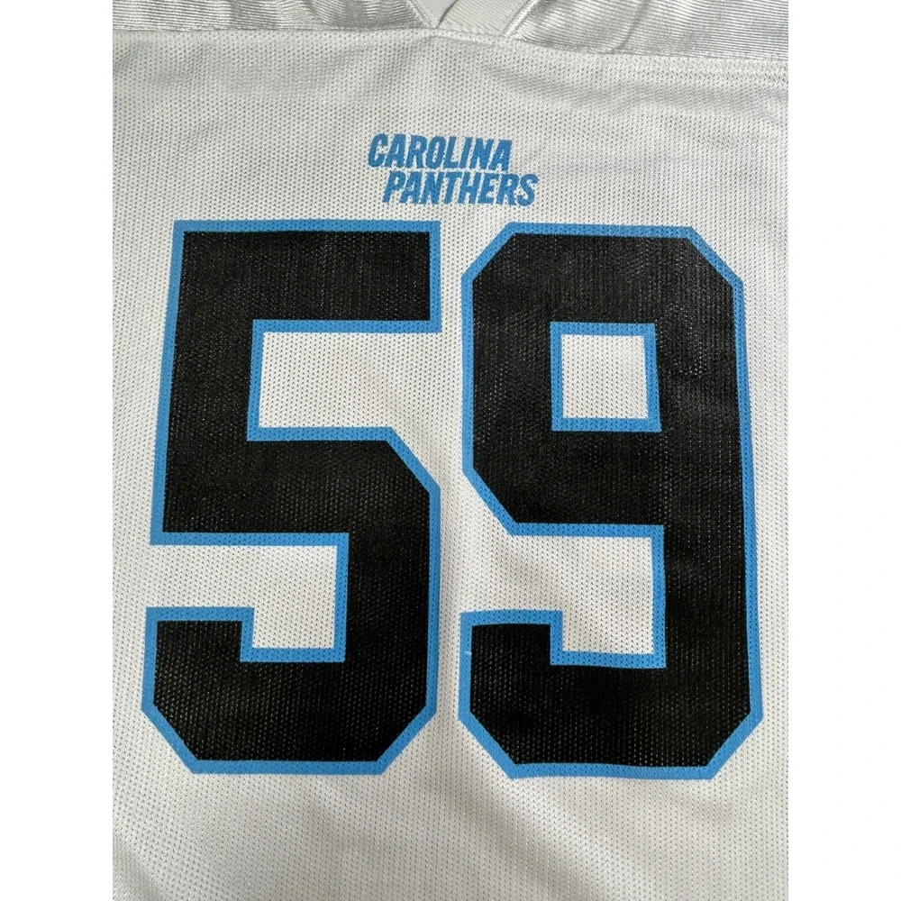 NFL Team Apparel Carolina Panthers #59 Kuechly Jersey Youth Large‎ Has Snags
